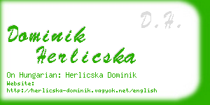 dominik herlicska business card